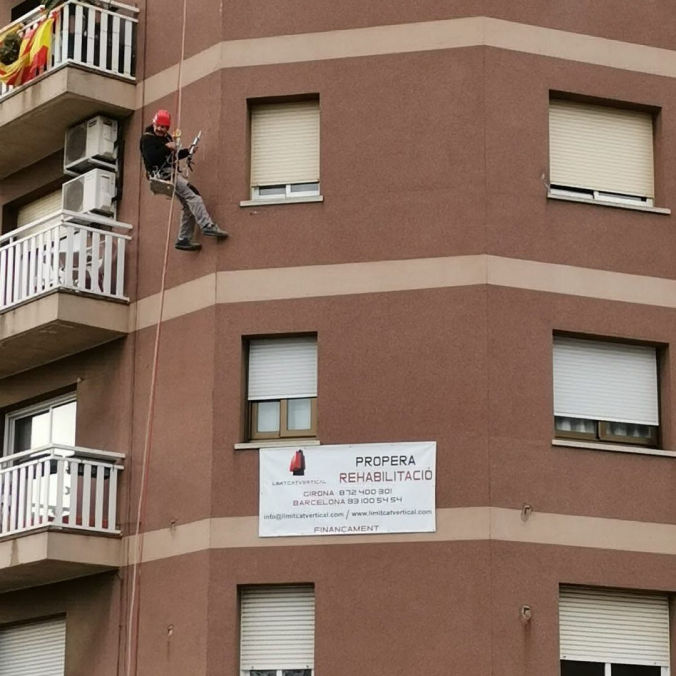Trabajos verticales en Mataró